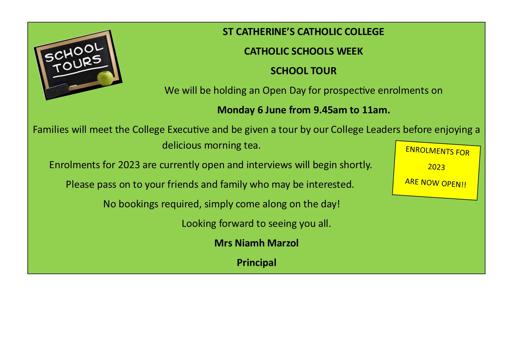 School Tour during Catholic Schools Week  Image